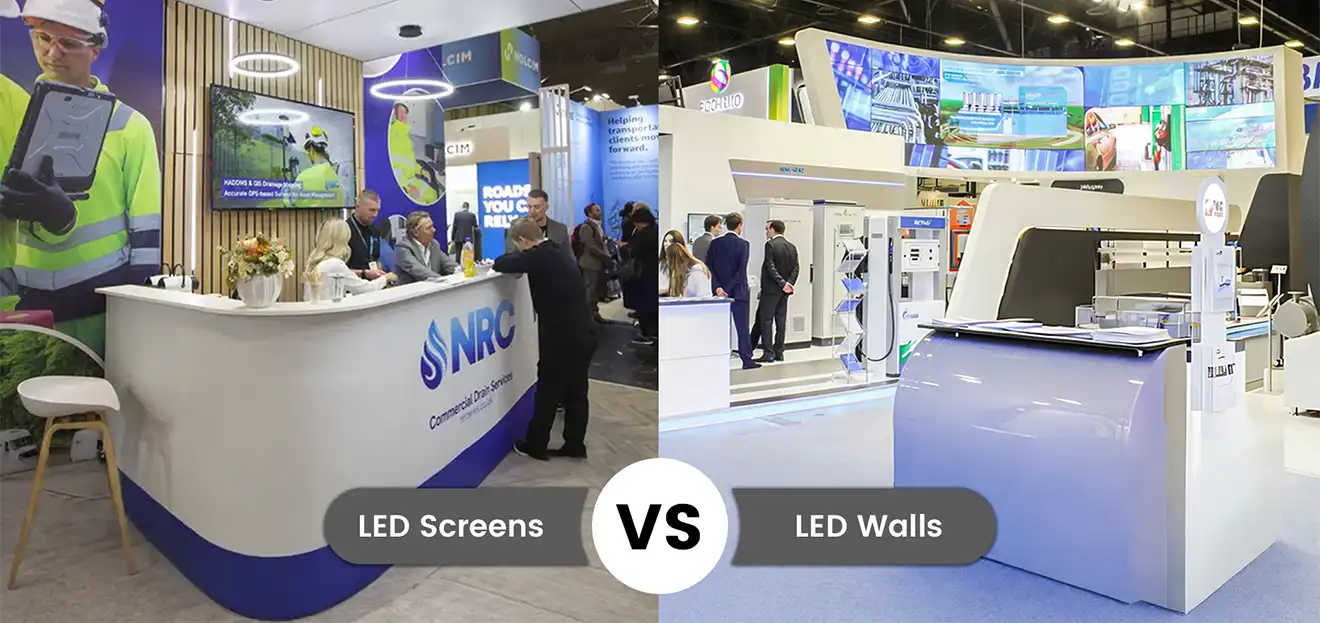 LED Walls vs LED Screens for Exhibition Booths: Which Is Better?
